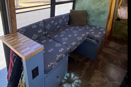 Luxury School Bus Conversion with 3 seatbelts!