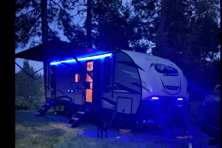 Bunkhouse Trailer fully furnished and delivered with Blackstone-Pellet smoker available