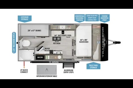 Grand Design Transcend One 151BH Travel Trailer