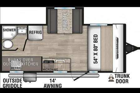 Perfect family camper - Sleeps 5 - Bunkbeds, toilet, kitchen, dinette