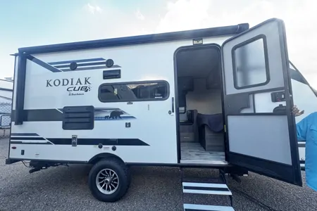 the Neville's Keystone Kodiak Club/175BH Travel Trailer