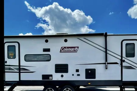 Private enterance  32’ Coleman Travel Trailer 