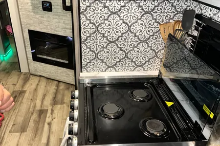 Private enterance  32’ Coleman Travel Trailer 