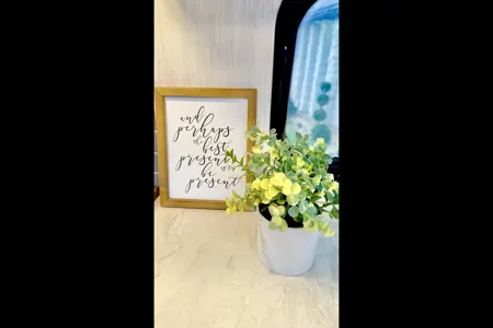 Blue Haven Bunk House Outside Kitchenette  Forest River Te29 Travel Trailer