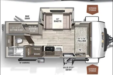 Adventure-Ready Geo Pro 20BHS! Easy to Tow. Sleeps 6