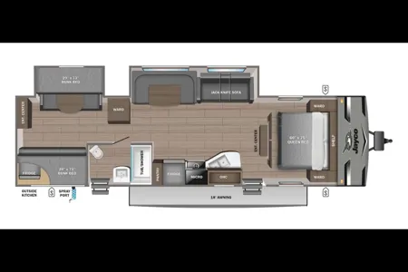 J & J Summer Ball Escape - Jayco 324 BDS Travel Trailer