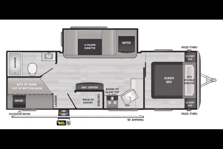 Clean Keystone 251BH Travel Trailer