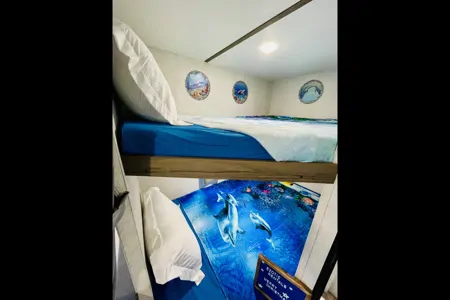 Home sweet home on a travel trailer