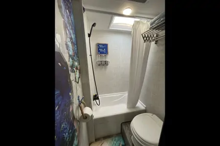 Home sweet home on a travel trailer