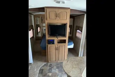 Rustic Antler Lodge Keystone Outback 312BH Travel Trailer