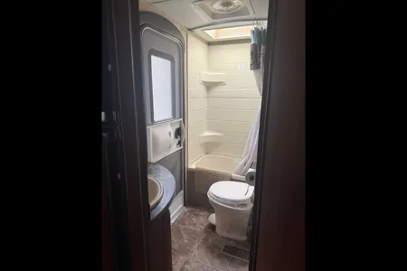 Laura's cozy Keystone Cougar Travel Trailer