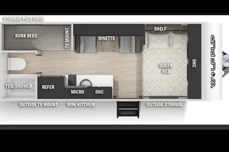 2022 Forest river Cherokee Wolf Pup 16BHS Black Label