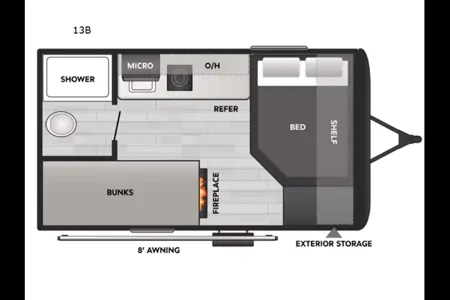 FJ Coleman 13r Travel Trailer