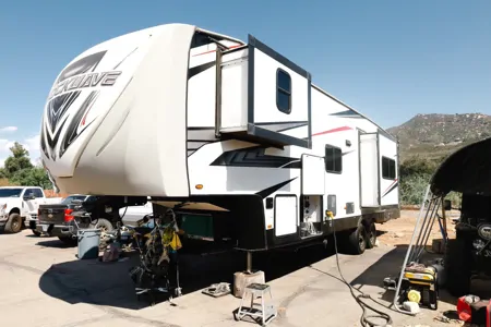 Wyatt's Forest River Shockwave Toy Hauler