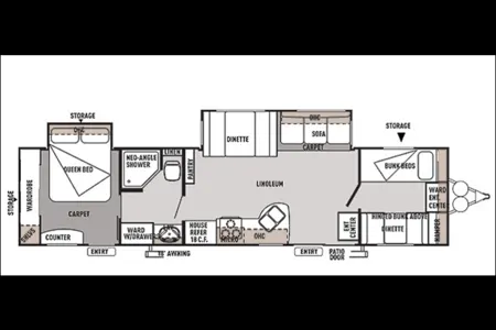 2 Bedroom Trailer with Washer/Dryer