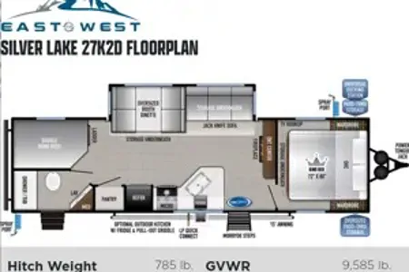 SilverLake 2 w/ Bunks: Delivery Available ($85)Fully Equipped: No Prep Fee