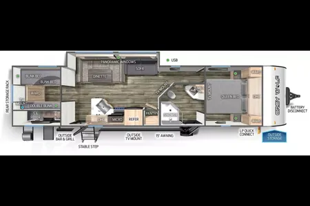 36FT Bunkhouse! 1/2 Ton Towable