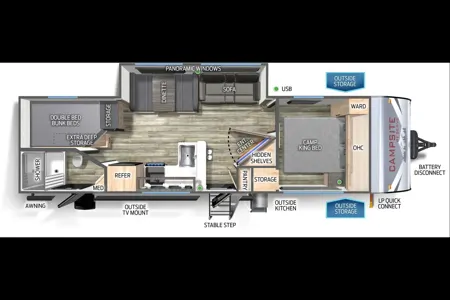 2025 Forest River RV campsite reserve 26CJ