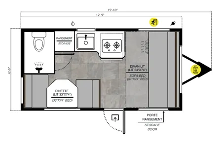 GM's Roulettes Prolite Lounge Travel Trailer