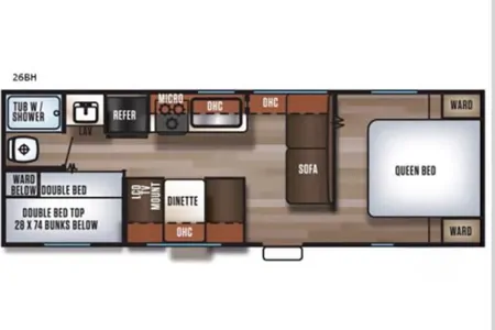 Forest River-patriot edition - BUNKHOUSE- travel trailer