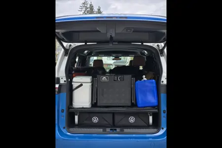 Iconic, Zero Emission Camping with an Volkswagen ID. BUZZ