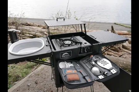 Iconic, Zero Emission Camping with an Volkswagen ID. BUZZ