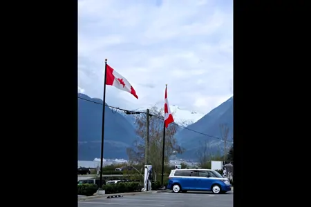 Iconic, Zero Emission Camping with an Volkswagen ID. BUZZ