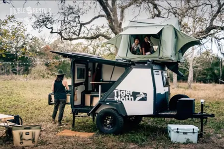 TIGERMOTH Overlander Camper w/ Rooftop Tent & Kitchen