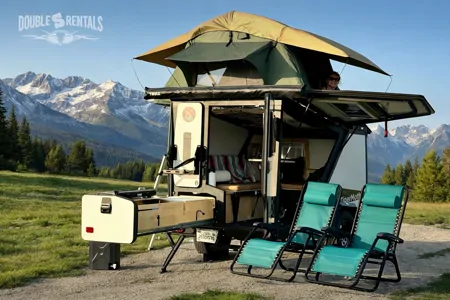 TIGERMOTH Overlander Camper w/ Rooftop Tent & Kitchen