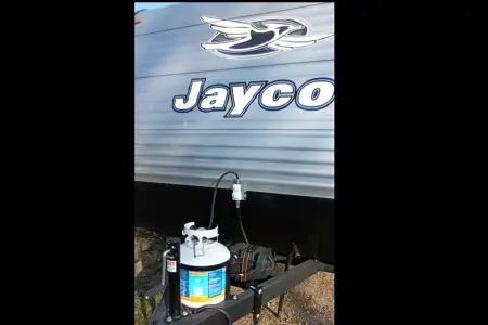 Jayco Flight sleeps 8, most any truck can haul