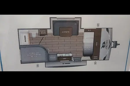 Jayco Flight sleeps 8, most any truck can haul