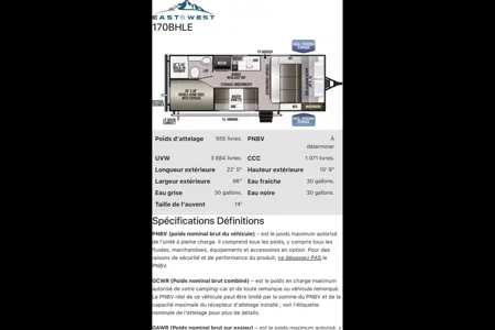 Émilie's East to West Della Terra 170 Travel Trailer