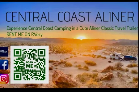 Experience Central Coast Camping in a Cute Aliner Classic Travel Trailer near the Coast (No Dunes)