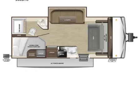Fox RV Rentals 188BHS Travel Trailer