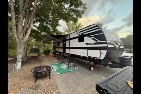 Tim and Gina's TRANSCEND the boring Travel Trailer