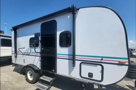 Venture in our New Keystone Sprout 15RBS Travel Trailer
