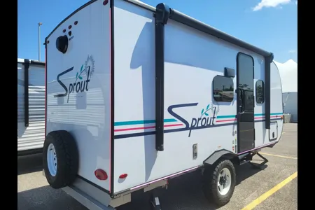 Venture in our New Keystone Sprout 15RBS Travel Trailer