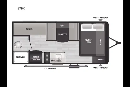 Keystone Coleman light 17bx Travel Trailer 2745 lbs