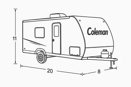 Super-Lightweight 2025 Coleman Light 17BX • Sleeps 5 • Delivery Available • Pet-Friendly