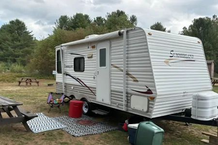 Charla's one of a kind Keystone SM1 Travel Trailer