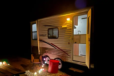 Charla's one of a kind Keystone SM1 Travel Trailer