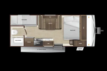 JW Adventure Rentals Travel Trailer