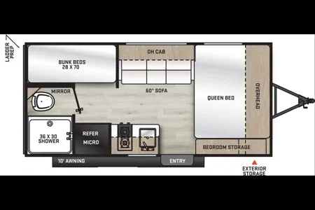 NEW 2025 Forest River Aurora 16BHX