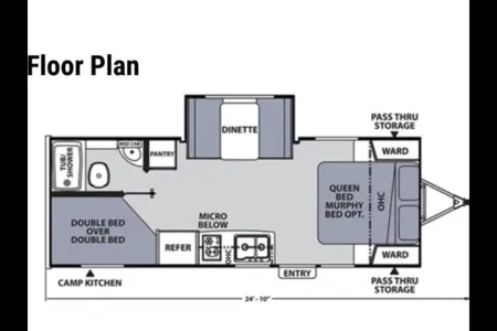 Family friendly travel trailer