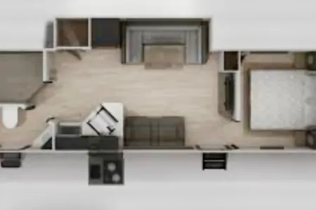 Elegant Grey Wolf 23DBH Travel Trailer