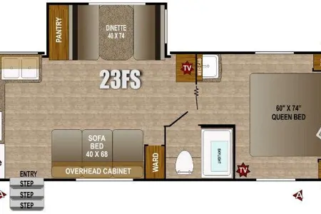 James's Outdoors RV Manufacturing 23sf Travel Trailer