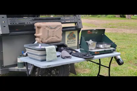 The Roam Wagon - Overland Trailer w/ 4 Person Roof Top Tent