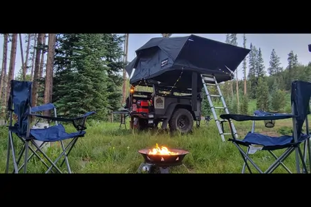 The Roam Wagon - Overland Trailer w/ 4 Person Roof Top Tent