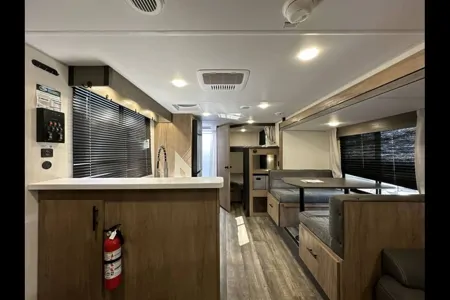 Christie and Steve's Forest River Campsite Reserve 26CJ Travel Trailer