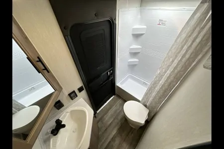 Christie and Steve's Forest River Campsite Reserve 26CJ Travel Trailer